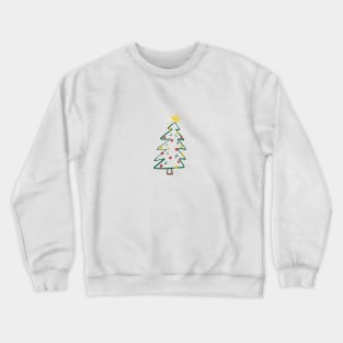 Christmas tree lucky star Crewneck Sweatshirt